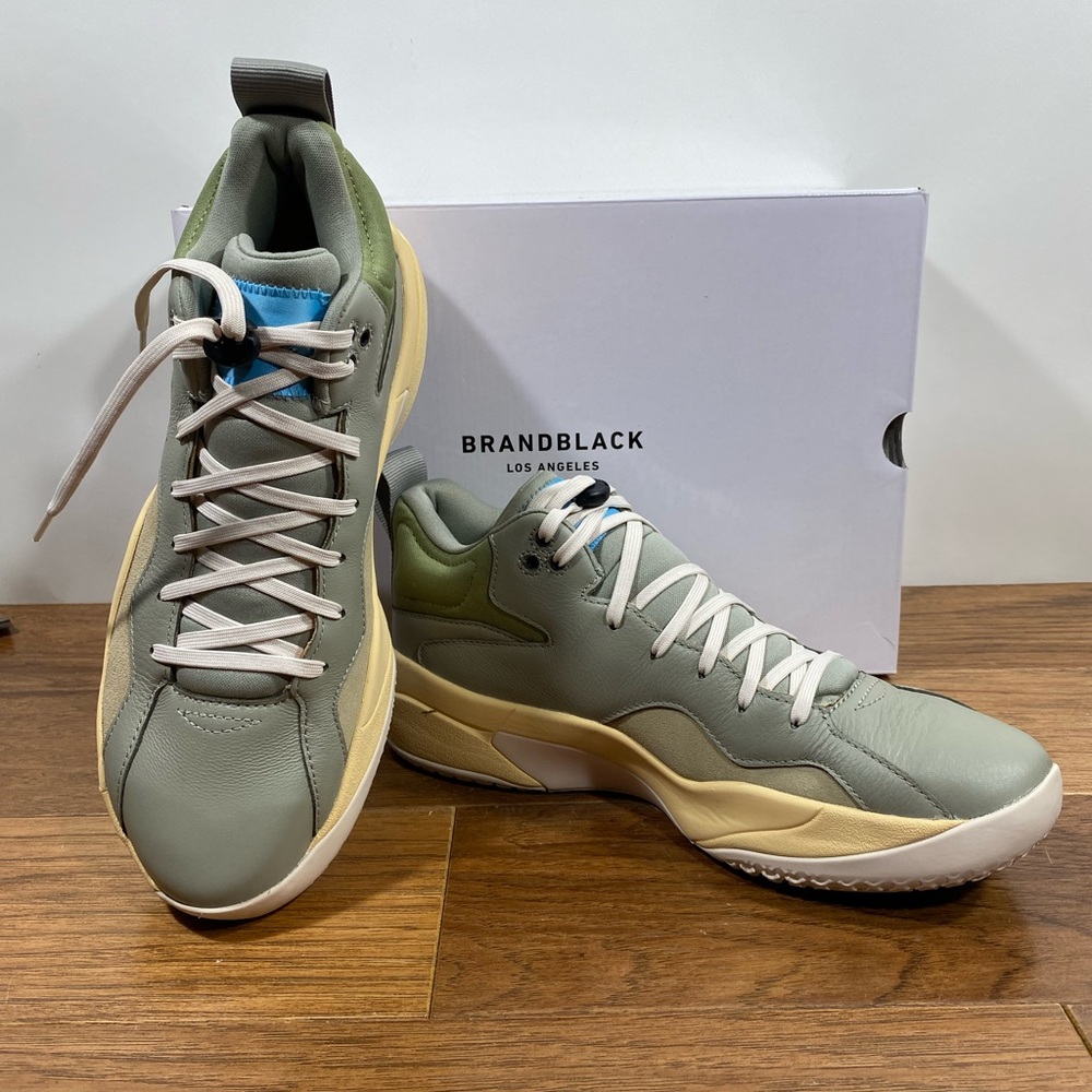 NIB Brandblack Villain sage Olive green / gray /Beige sneakers low tops 11.5 /45